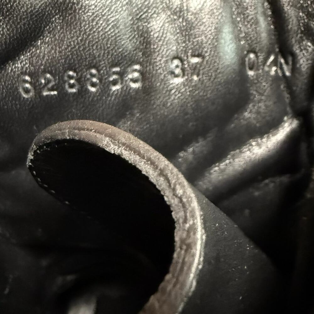 Gucci Frances GG  Quilted Leather Matelasse Platform Combat Boots EU 37 US 7 - Picture 15 of 16